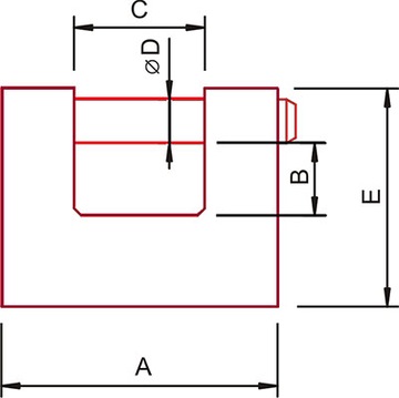 SECURE T70 MOCNA kłódka trzpieniowa antywłamaniowa