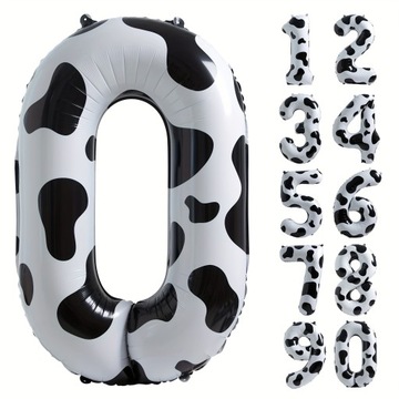 1 szt. 101,6 cm balon z nadrukiem krowy, materiały do dekoracji urodzin,