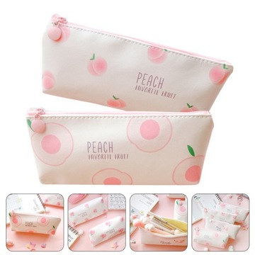 2 шт. креативный холщовый пенал на молнии для женщин