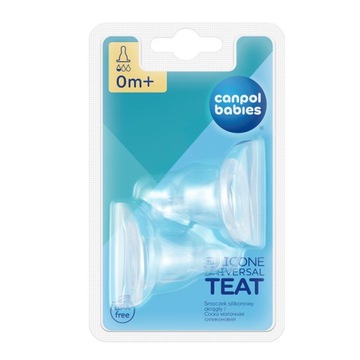 CANPOL SMOCZEK OKRAGŁY WĄSKI NEWBORN 0m+ 18/114 SILIKONOWY
