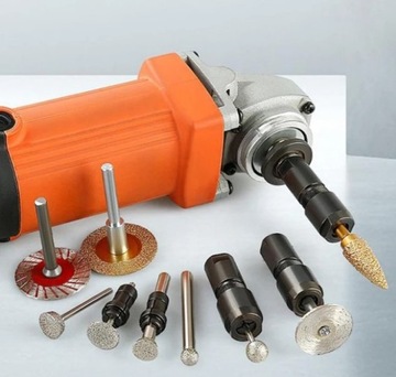 GŁOWICA ADAPTER UCHWYT ZACISK NA WIERTŁO FREZ SZLIFIERKA KĄTOWA TRZPIEŃ 6mm