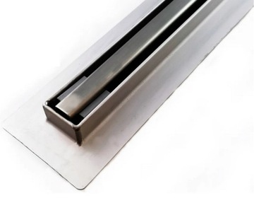 Odpływ liniowy MS 100 cm z SYFONEM SLIM NISKI 52 MM MONOLIT STAL NIERDZEWNA