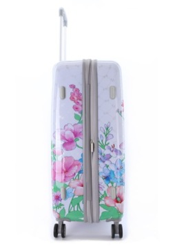 Большой чемодан ELLE Flower, белый