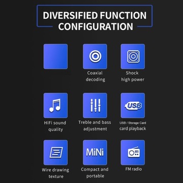 Bluetooth 5.0 Стерео HiFi 4.1-канальный усилитель