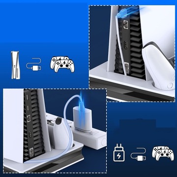 ЗАРЯДНОЕ УСТРОЙСТВО ОХЛАЖДАЮЩАЯ ПОДСТАВКА ДЛЯ PS5