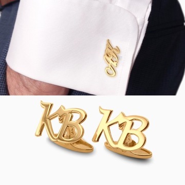 Персонализированные запонки с инициалами