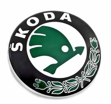 LOGO SKODA ZNACZEK ZNAK EMBLEMAT PRZÓD TYŁ ORG