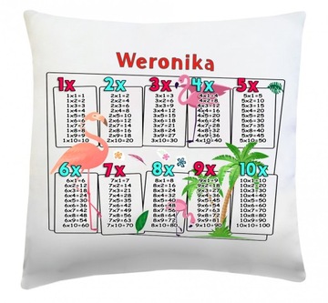 Математическая подушка с вашим именем 40x40