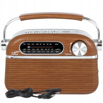 ПОРТАТИВНОЕ РЕТРО РАДИО BLUETOOTH AM, FM, MP3, SD, USB