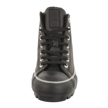 Buty Trampki za Kostkę Big Star Czarne MM274039