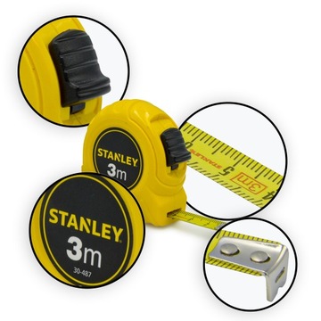 Рулонная линейка Stanley, измерительная лента, лента 3 м
