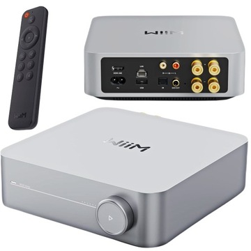 WiiM AMP Silver wzmacniacz zintegrowany z funkcjami sieciowymi HDMI ARC