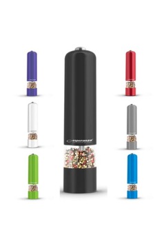 ЭЛЕКТРИЧЕСКАЯ МЕЛЬНИЦА ДЛЯ ПЕРЦА СОЛЬ СПЕЦИИ БЕЛАЯ LED