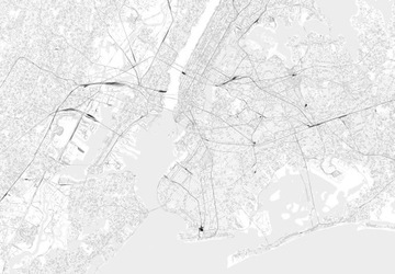 Fototapeta do sypialni Nowy Jork mapa 366x254 cm