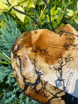 Drewniane Serce Ozdoba Dekoracja Ścienna Handmade