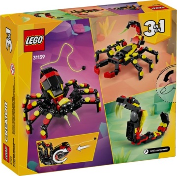 LEGO Creator 3in1 Дикие животные: необычный паук 31159