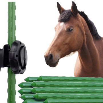 SŁUPKI PALIKI DO PASTUCHA ELEKTRYCZNEGO 11MM 20SZT 180CM TYCZKI DO PASTUCHA