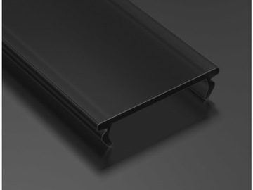 PMMA Черный Двойной рассеиватель 2м для алюминиевых профилей LUMINES для светодиодных лент