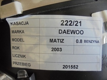 BUDÍKY PŘÍSTROJOVÁ DESKA DAEWOO MATIZ