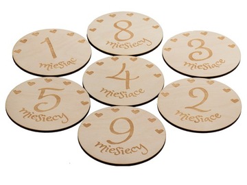 ТАРЕЛКИ С МЕСЯЦАМИ ДЛЯ ФОТОГРАФИЙ - БЕРЕМЕННОСТЬ, ДНИ РОЖДЕНИЯ