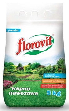 Florovit WAPNO nawozow gran. 5kg (ok.25m2).