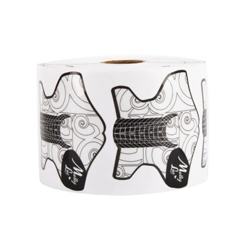 500x Szablon Forma Do Przedłużania Paznokci Akrylem Żelem Rolka MOLLYLAC