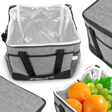 WIELKA TORBA TERMICZNA TURYSTYCZNA 18L PLAŻOWA XXL