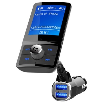 Bluetooth FM-передатчик, USB-зарядное устройство с быстрой зарядкой.