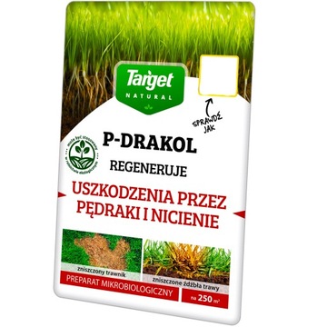 TARGET P-DRAKOL REGENERUJE USZKODZENIA TRAWNIKA PRZEZ PĘDRAKI NICIENIE 20G
