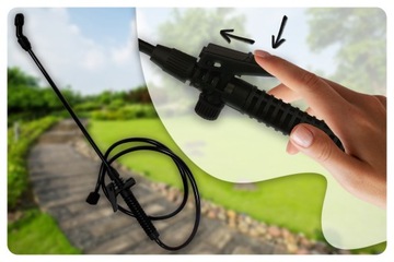 РУЧНОЙ РАСПЫЛИТЕЛЬ БОЛЬШОГО ОБЪЕМА 5 Л, РЕГУЛИРОВКА ФОРСУНКИ