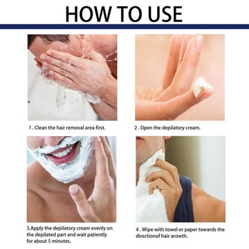 Крем для депиляции ног, рук, подмышек для мужчин, 60 мл