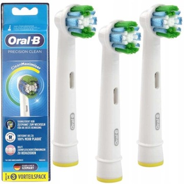 3x GŁÓWKA KOŃCÓWKA SZCZOTECZKI BRAUN ORAL-B PRECISION CLEAN