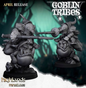 Swamp Goblins Frog Rider with stick #1 - WFB