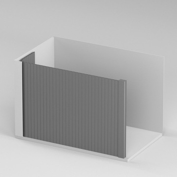 Матовая мебельная штора Rehau BLACK на заказ.