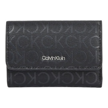 CALVIN KLEIN BEZPIECZNY PORTFEL DAMSKI CK MUST SMALL TRIFOLD MONO CZARNY