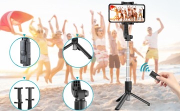 ПАЛКА ДЛЯ СЕЛФИ ШТАТИВ ДЕРЖАТЕЛЬ ДЛЯ ФОТО + ПУЛЬТ BLUETOOTH 3в1