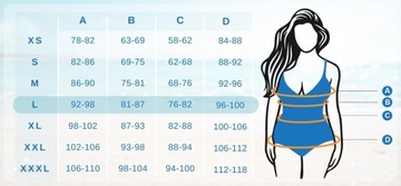 STRÓJ KOSTIUM KĄPIELOWY MODELUJĄCY DUŻY BIUST L