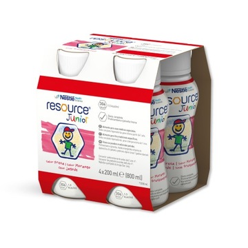 Resource Junior – smak truskawkowy 4x200ml
