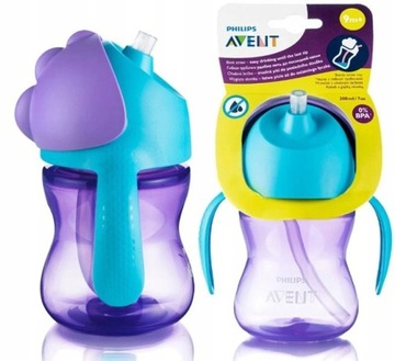Avent Philips Kubek ze słomką 9m+ 200ml Girl