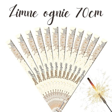 Długie Zimne Ognie 70cm 180 szt. + GRATIS - DJ, Wesele, Ślub, Urodziny HIT!