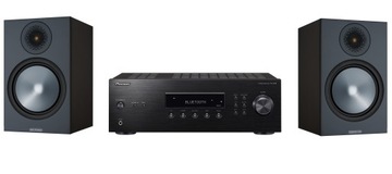 MONITOR AUDIO BRONZE 100 BLACK + PIONEER SX-10 = AMBITNY ZESTAW STEREO