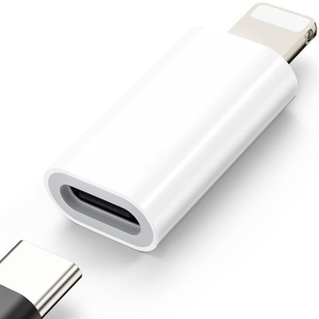PRZEJŚCIÓWKA ADAPTER USB TYPE C do LIGHTNING do IPHONE X XR 11 12 13 14 Pro