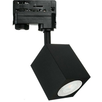 LAMPA NA SZYNĘ KWADRAT 3FAZY NA ŻARÓWKA GU10-BLACK