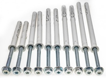 Kołki ramowe rozporowe 12x160 KLUCZ+TX torx 25szt