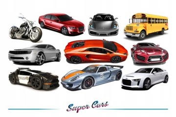 Naklejki na ścianę z samochodami autami - Cars 4
