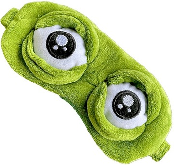 МАСКА ДЛЯ СПЯНИЯ ДЛЯ ГЛАЗ РАССЛАБЛЕНИЕ лягушка OLDMAN FROG НА Резинка