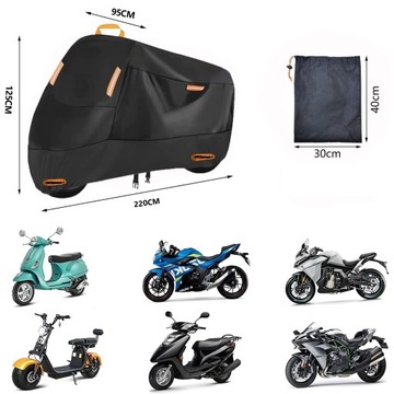 КРЫШКА МОТОРА СКУТЕРА XL БРЕЗЕНТ ДЛЯ МОТОЦИКЛА 220x95x125см