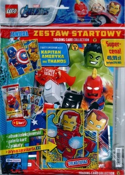 ZESTAW STARTOWY ALBUM LEGO AVENGERS seria 1