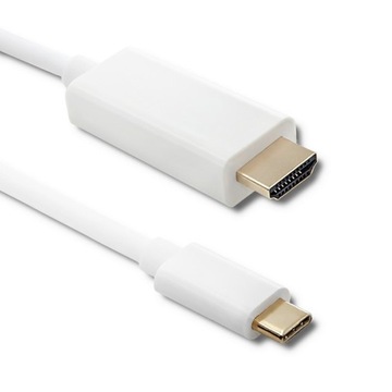 Qoltec Kabel USB 3.1 typ C męski/ HDMI A męski