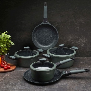 БОЛЬШАЯ ГЛУБОКАЯ СКОВОРОДА Сковорода с антипригарным покрытием 28 см ИНДУКЦИЯ + КРЫШКА Pro Viridi